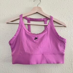 Nike | Purple Swoosh Sports Bra - Size L